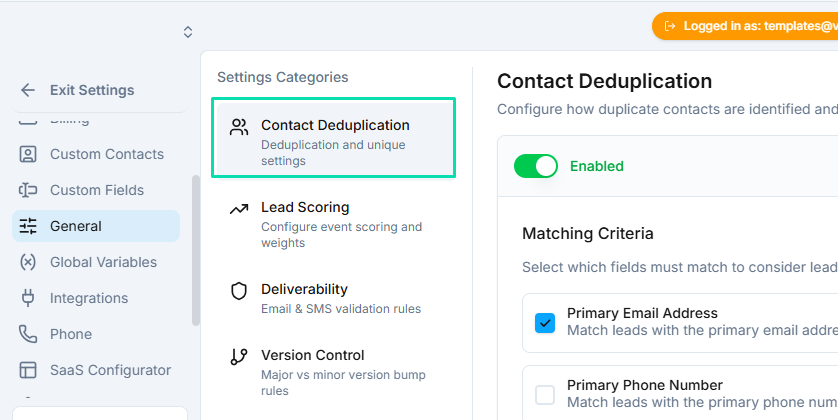 Deduplication
